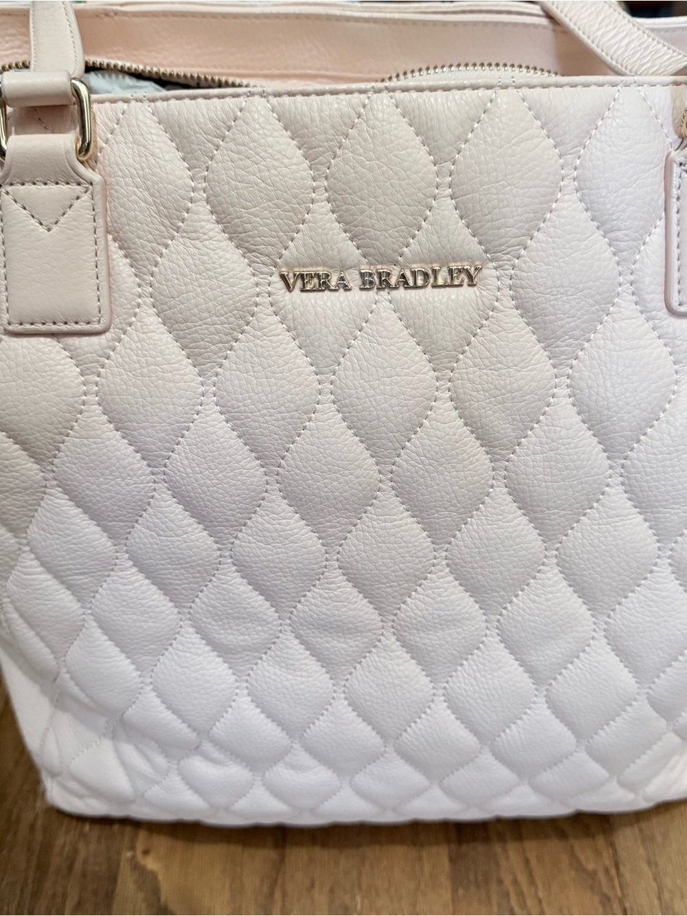 Vera Bradley Quilted Tote in Light Pink